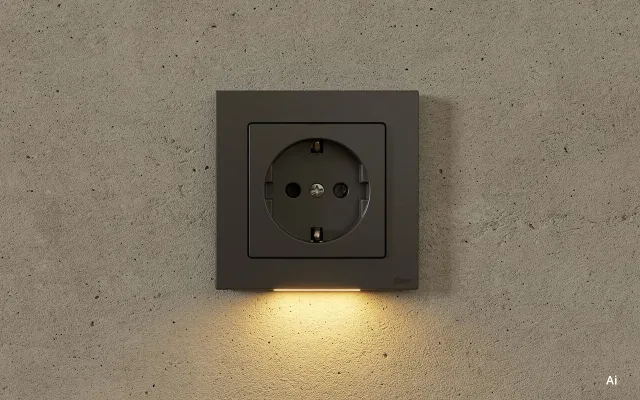 Steckdosen mit Orientierungslicht